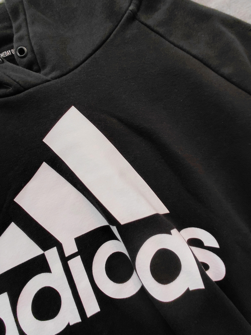 adidas Black Hoodie with White Logo ###0848 - Picture 8 of 9